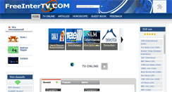 Desktop Screenshot of freeintertv.com